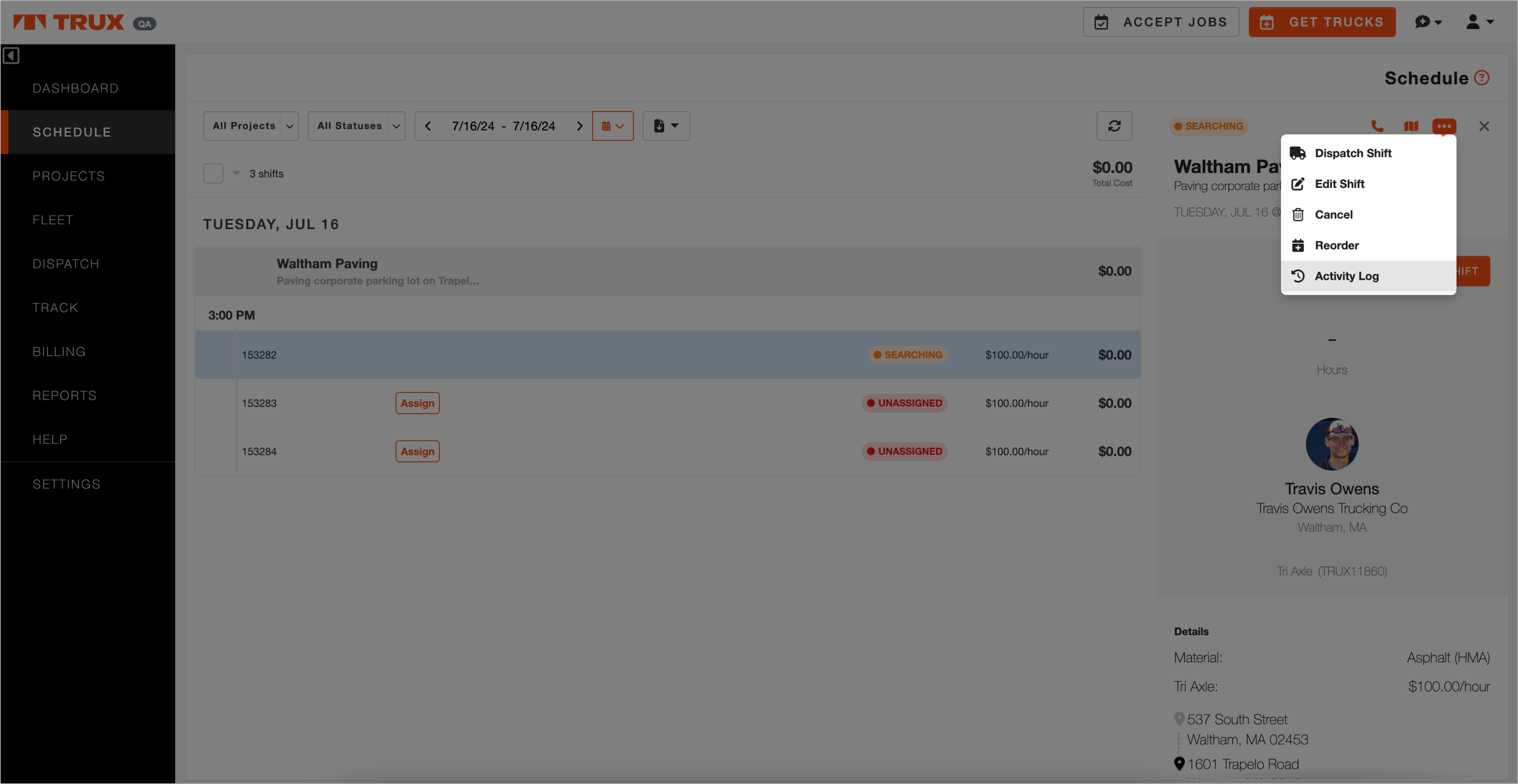 Shortcut Menu - Activity Log.png