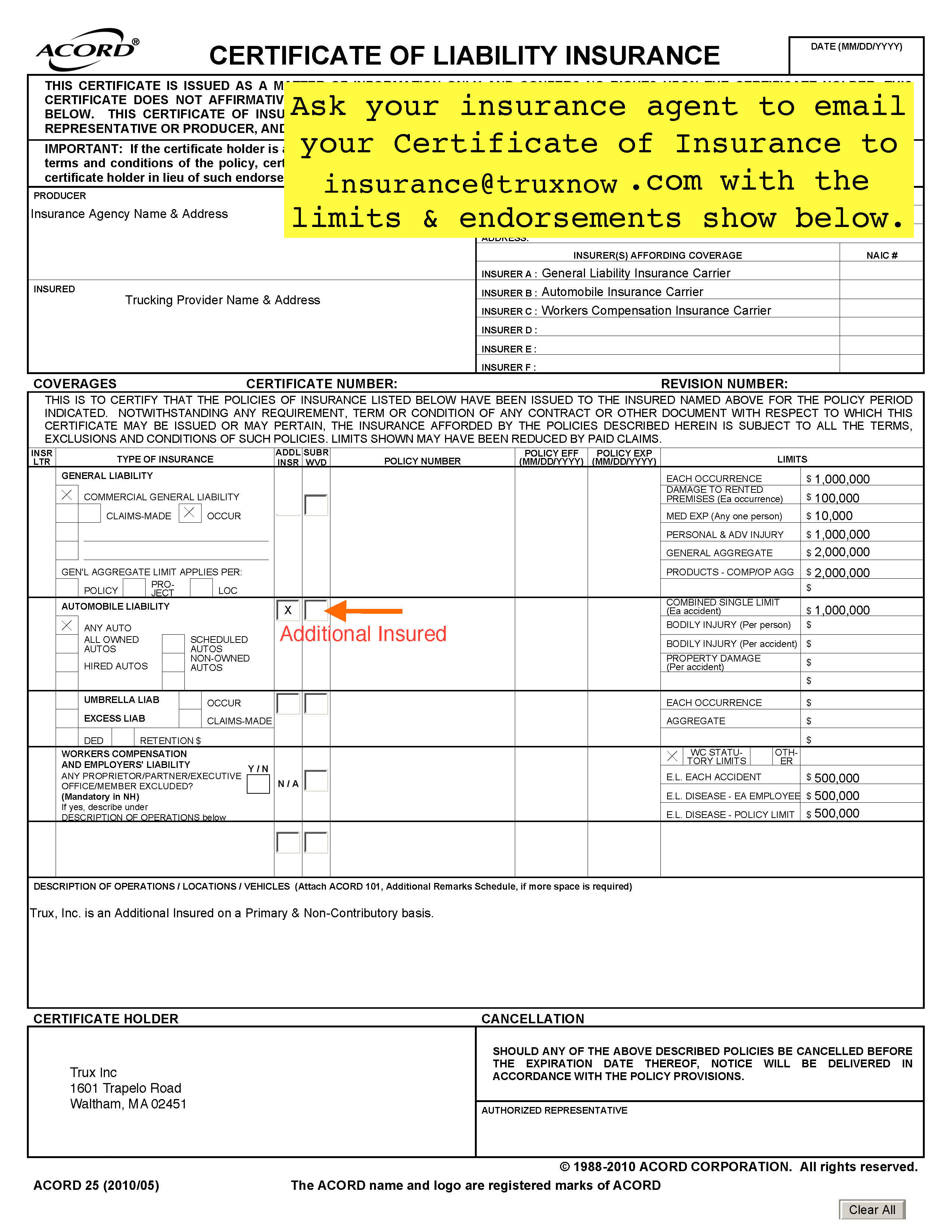 How do I update my insurance with TRUX? – TruxNow